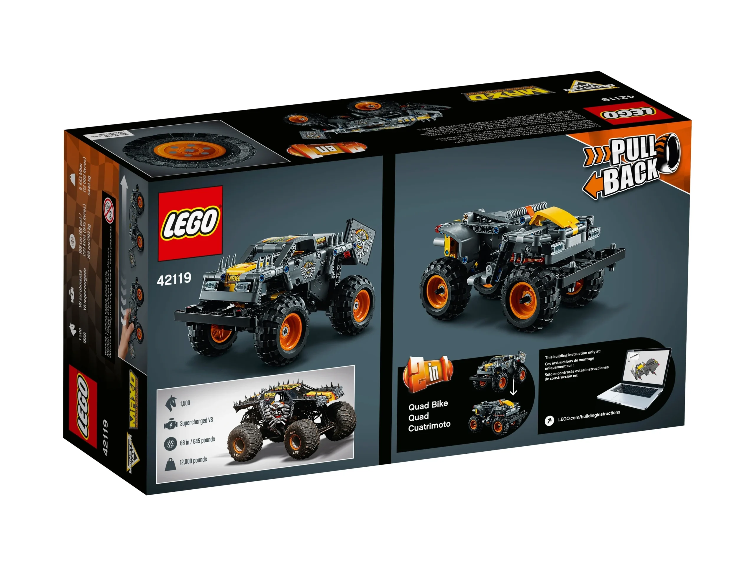 LEGO 42119 Technic Monster Jam Max-D - obrazek 3