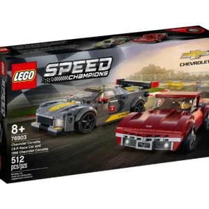 LEGO 76903 Speed Champions Samochód wyścigowy Chevrolet Corvette C8.R i 1968 Chevrolet Corvette